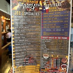 Ramos BBQ & Catering - Updated menu as of 6/2/2024