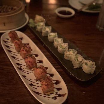 TAO Downtown Restaurant - Spicy Tuna Tartare on Crispy Rice, Alaskan King Crab California Roll - Pan Asian Near Me - New York, New York TAO Downtown Restaurant - Spicy Tuna Tartare on Crispy Rice, Alaskan King Crab California Roll - Pan Asian Near Me - New York, New York