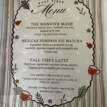 The Greenhouse Matcha - Fall menu September 2025 - Coffee & Tea Near Me - Ontario, California The Greenhouse Matcha - Fall menu September 2025 - Coffee & Tea Near Me - Ontario, California