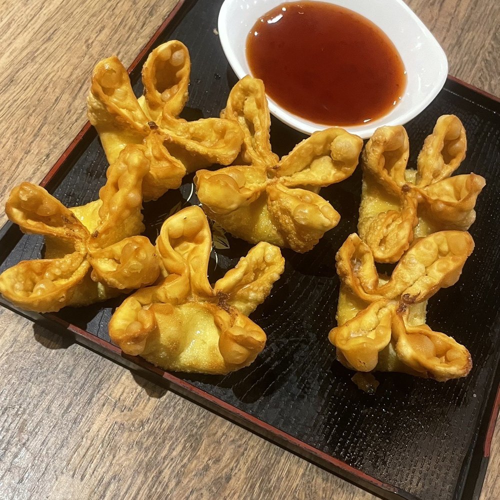 WEI Authentic Chinese - A4. Crab Rangoon not good. Chewy. Sent back. Wrapper too thick not crispy - Cantonese Near Me - Buford, Georgia WEI Authentic Chinese - A4. Crab Rangoon not good. Chewy. Sent back. Wrapper too thick not crispy - Cantonese Near Me - Buford, Georgia