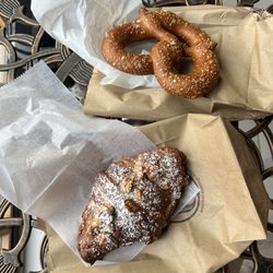 Walnut Croissant, Soft Pretzel