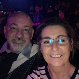 Sitting in The Magic Attic theater, waiting for our Magic show to begin