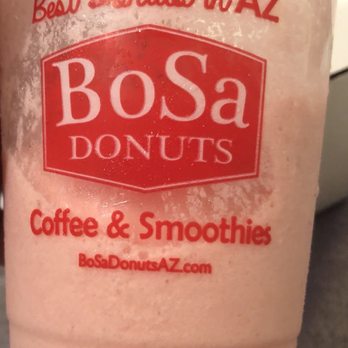 Bosa Donuts - Powder base strawberry banana smoothie - Donuts Near Me - Glendale, Arizona