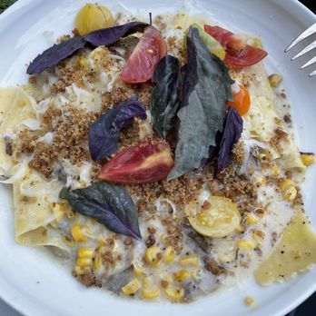 The Lark - Mushroom corn pasta - New American Near Me - Santa Barbara, California The Lark - Mushroom corn pasta - New American Near Me - Santa Barbara, California