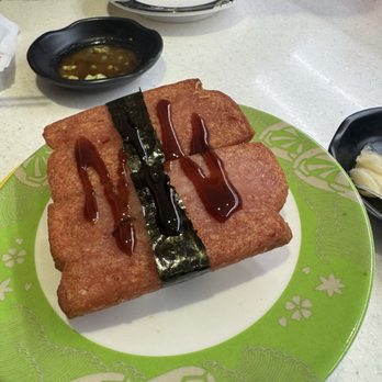 Sushi Omiya Factoria - Spam ( Musubi ) - Conveyor Belt Sushi Near Me - Bellevue, Washington Sushi Omiya Factoria - Spam ( Musubi ) - Conveyor Belt Sushi Near Me - Bellevue, Washington