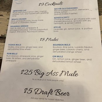 Common Restaurant  - Happy Hour Drinks Menu - Cocktail Bars Near Me - Savannah, Georgia