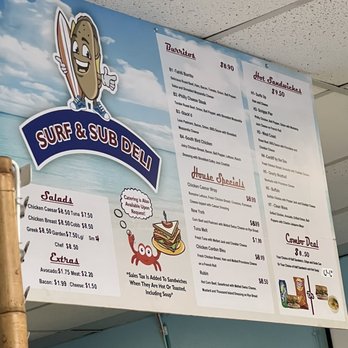 Surf And Sub Deli - Menu - Delis Near Me - San Diego, California Surf And Sub Deli - Menu - Delis Near Me - San Diego, California