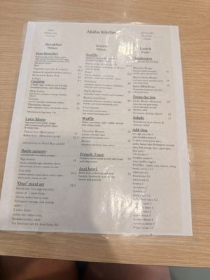 Menu photo 5 Aloha Kitchen Honolulu, HI