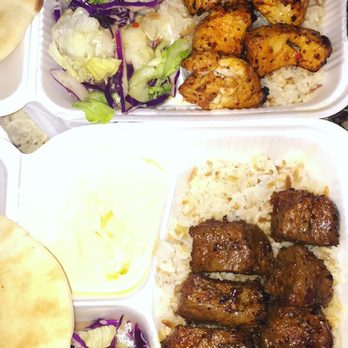 Sofra Kebab House - Chicken kabob and beef kabob platter - Mediterranean Near Me - Plano, Texas