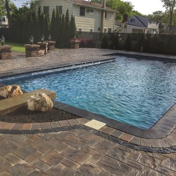 Skyview Stone & Land Development - Dive Rock from Skyview for our West Islip, NY poolscapes installed by Stone Creations of Long Island. - Landscaping Near Me - Kings Park, New York