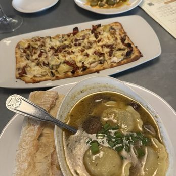 Wild Olives - Mushroom Ravioli, White Chicken Flatbread, Scallop appetizer - Tapas/Small Plates Near Me - Santa Rosa Beach, Florida Wild Olives - Mushroom Ravioli, White Chicken Flatbread, Scallop appetizer - Tapas/Small Plates Near Me - Santa Rosa Beach, Florida