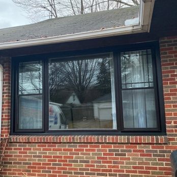 The Third Estimate - Our customer definitely upgraded their home's Curb Appeal with this sophisticated upgrade of black windows! - Roofing Near Me - Solon, Ohio The Third Estimate - Our customer definitely upgraded their home's Curb Appeal with this sophisticated upgrade of black windows! - Roofing Near Me - Solon, Ohio