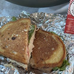 Port City Sandwich - Chicken salad melt w/ lettuce and tomato on sourdough