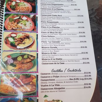 La Cascada - Menu - Mexican Near Me - Bakersfield, California