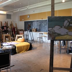 Toronto School of Art - Life Painting studio set-up with Tom Campbell.