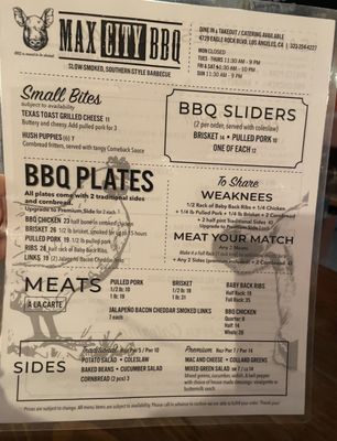 Menu photo 4 Max City BBQ Los Angeles, CA Menu photo 4 Max City BBQ Los Angeles, CA