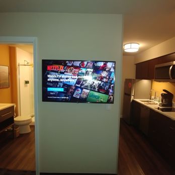 TownePlace Suites by Marriott Las Vegas Stadium District - Bathroom on left, kitchenette on right - Hotels Near Me - Las Vegas, Nevada TownePlace Suites by Marriott Las Vegas Stadium District - Bathroom on left, kitchenette on right - Hotels Near Me - Las Vegas, Nevada
