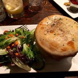 Foundry Kitchen & Cocktails - Chicken pot pie with salad.