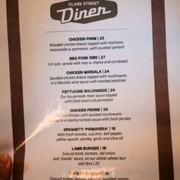 Clark Street Diner - menu, 7-20-2023 - burgers, menu - Diners Near Me - Los Angeles, California