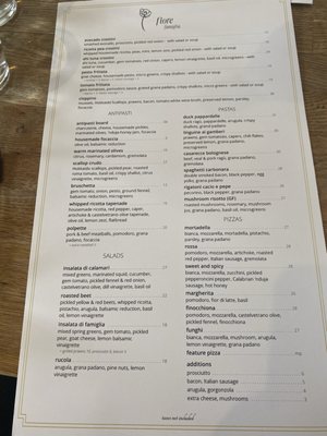 Menu photo 1 Fiore Famiglia Vancouver, BC