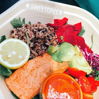 sweetgreen - Healthy Salads, Wraps, and Bowls - steelhead trout bowl - Salad Near Me - Boston, Massachusetts