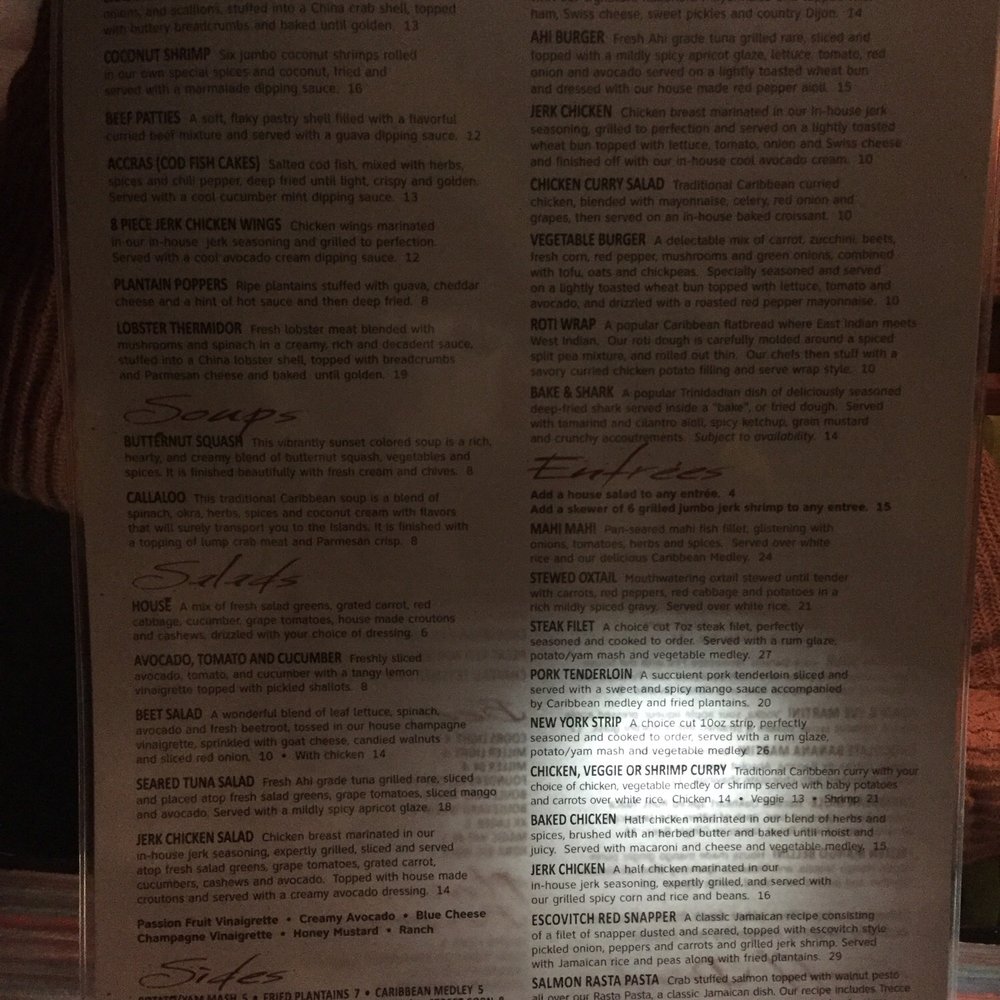 Sisserou's Caribbean Restaurant & Catering - Dinner menu - Caribbean Near Me - Tulsa, Oklahoma
