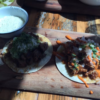 Dos Santos - Arrachera taco and chicken tinga taco (chicken tinga was my favorite!!) - Mexican Near Me - Denver, Colorado Dos Santos - Arrachera taco and chicken tinga taco (chicken tinga was my favorite!!) - Mexican Near Me - Denver, Colorado