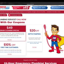 $49 drain cleaning (unless they have to use tools)