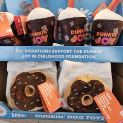 Dunkin' - Cute Barkbox toys at checkout. My fur baby says they pair well with a pup cup.