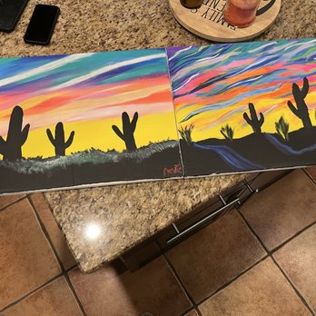 Painting with a Twist - Fire in the sky! - Art Classes Near Me - Round Rock, Texas Painting with a Twist - Fire in the sky! - Art Classes Near Me - Round Rock, Texas