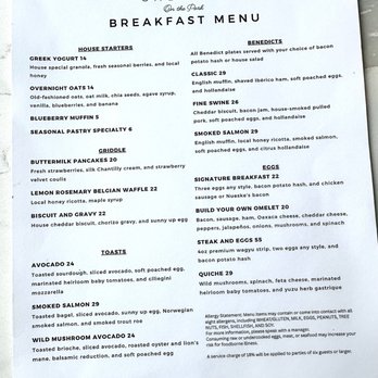 Gallery On The Park - Breakfast Menu - Breakfast & Brunch Near Me - San Antonio, Texas