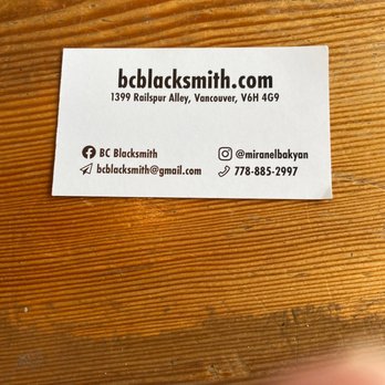 BC Blacksmith - Metal Fabricators Near Me - Vancouver, British Columbia