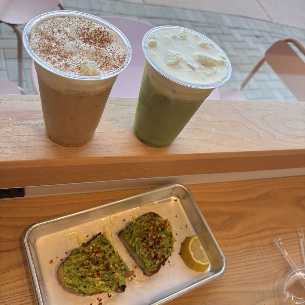 campfire latte and Avocado Toast