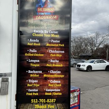 Las Trancas - Menu - Mexican Near Me - Austin, Texas
