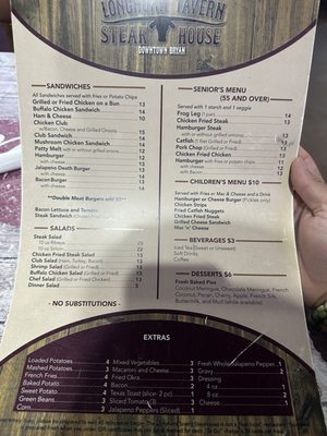 Menu photo 5 Longhorn Tavern Steakhouse Bryan, TX Menu photo 5 Longhorn Tavern Steakhouse Bryan, TX