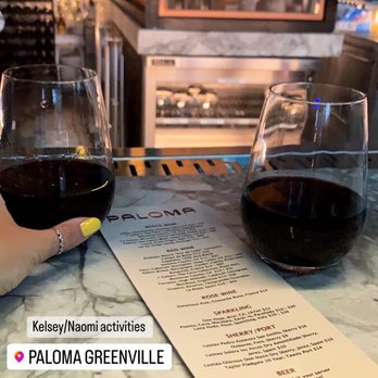 Paloma - The Hess Cab and a very expensive wine my mom got - Bars Near Me - Greenville, South Carolina Paloma - The Hess Cab and a very expensive wine my mom got - Bars Near Me - Greenville, South Carolina