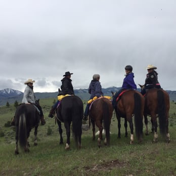 Mountain Sky Guest Ranch - The ladies during the afternoon ride - Horseback Riding Near Me - Emigrant, Montana
