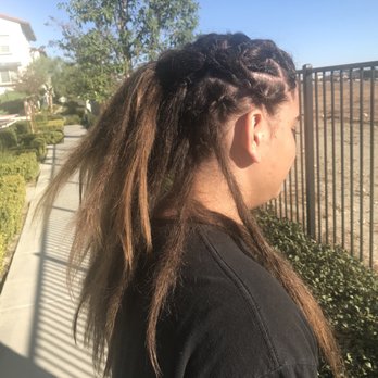 Locafella Loc Studio - Side view, pulled back fresh dreads. - Hair Stylists Near Me - Fontana, California Locafella Loc Studio - Side view, pulled back fresh dreads. - Hair Stylists Near Me - Fontana, California