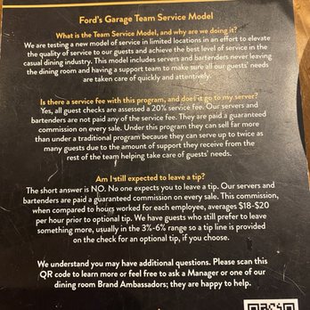 Ford's Garage Plantation - Service Model - Bars Near Me - Plantation, Florida