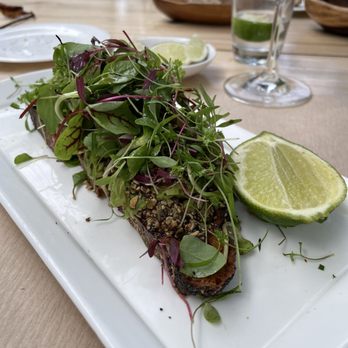 Jean Georges - Topping Rose House - Avocado toast - New American Near Me - Bridgehampton, New York Jean Georges - Topping Rose House - Avocado toast - New American Near Me - Bridgehampton, New York
