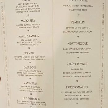 The Big Four - Fancy cocktails - American Near Me - San Francisco, California The Big Four - Fancy cocktails - American Near Me - San Francisco, California