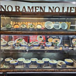 Hokkaido Ramen Santouka - Love the menu with plastic food displays