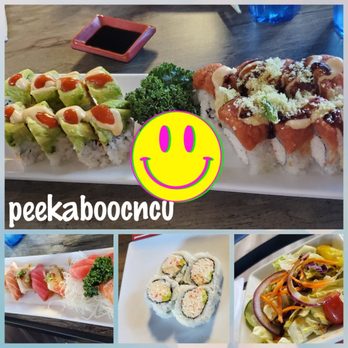 Hon Sushi - HON SUSHI - Top pic Mexican Roll, Red Dragon, Miso and Salad for lunch. Amazing Deal - Sushi Bars Near Me - Corona, California