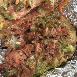Torta de pollo. Esto no es una torta. A la basura.