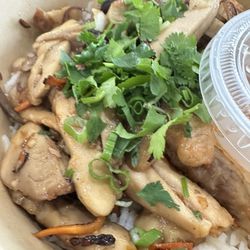 Mai Salads - Chicken bowl.  The rice was done to perfection and the chicken was clean and tasty.