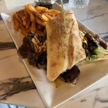 Black Smoke - Ribeye steak sandwich - Whiskey Bars Near Me - Hamburg, New York