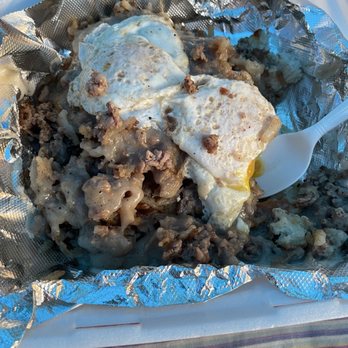 Oak Grove Tavern - Grove Special (biscuits, hash browns, over easy egg, sausage and gravy) - Dive Bars Near Me - Grove City, Ohio Oak Grove Tavern - Grove Special (biscuits, hash browns, over easy egg, sausage and gravy) - Dive Bars Near Me - Grove City, Ohio