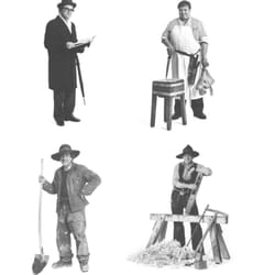 Die Fotografie von Rolf Wessendorf - Vier von vielen Portraits aus der Serie "Werktag" Rolf Wessendorf