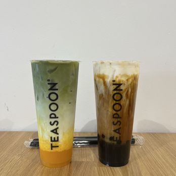 Teaspoon - Matcha mango and Black Sugar Assam - Bubble Tea Near Me - Sacramento, California Teaspoon - Matcha mango and Black Sugar Assam - Bubble Tea Near Me - Sacramento, California
