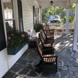 Richmond Inn Bed & Breakfast - Front Porch rocking chairs and flowers.